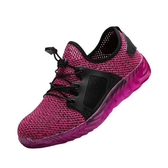 INDESTRUCTIBLE Brand Pink Steel Toe Shoes Sz US 9.5 10 - Picture 1 of 16